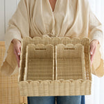 Load image into Gallery viewer, Petal Scalloped Storage Basket Set
