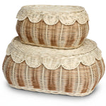 Load image into Gallery viewer, Flora Scalloped Basket Set
