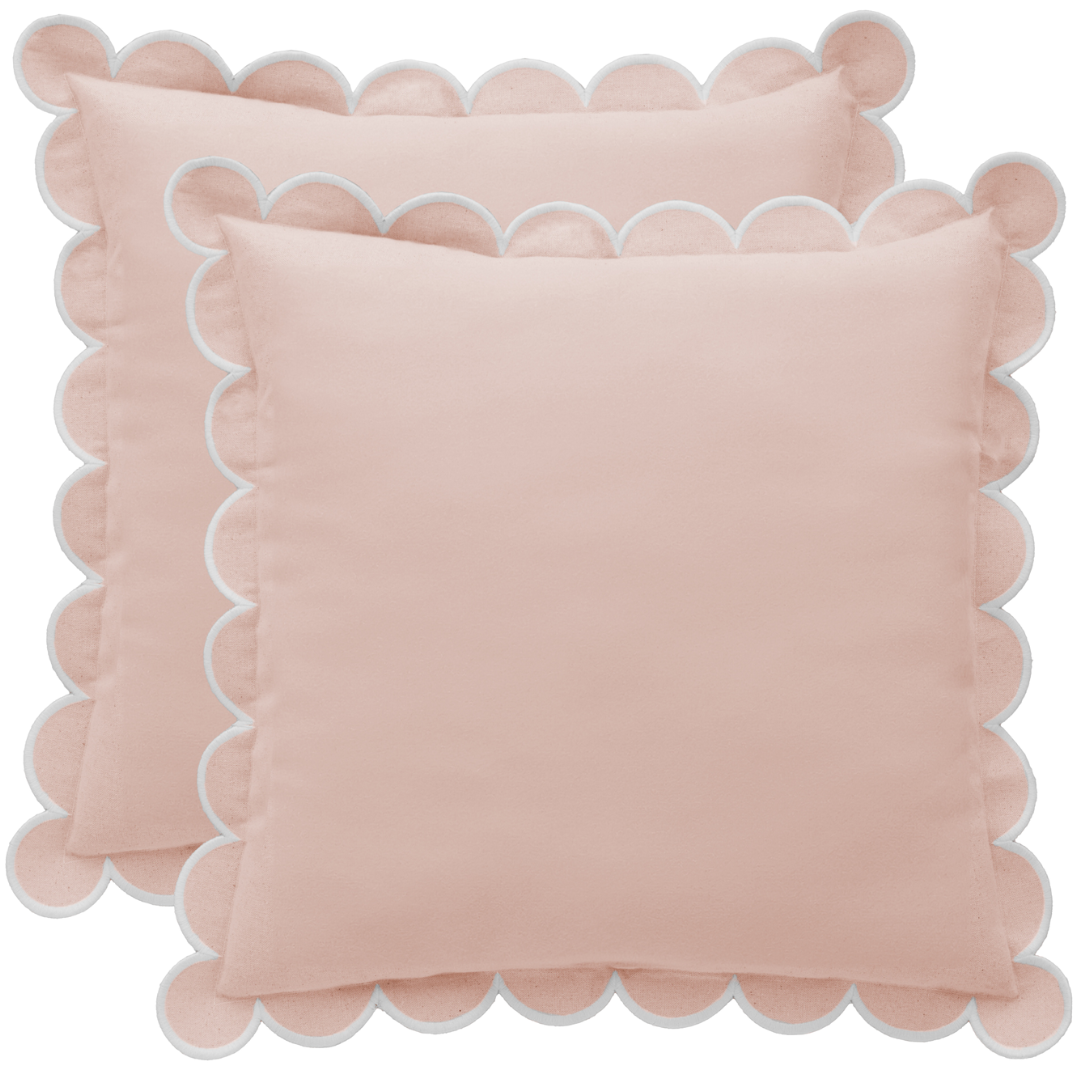 MARGOT scalloped pillow cover