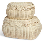 Load image into Gallery viewer, Flora Scalloped Basket Set With Bow
