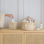 Load image into Gallery viewer, Bonnie Scalloped Square Tissue Box Cover
