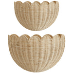 Load image into Gallery viewer, Lola Scalloped Wall Basket Set Of 2
