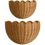 Load image into Gallery viewer, Lola Scalloped Wall Basket Set Of 2

