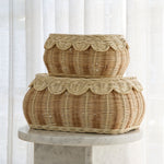 Load image into Gallery viewer, Flora Scalloped Basket Set
