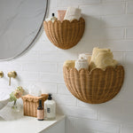 Load image into Gallery viewer, Lola Scalloped Wall Basket Set Of 2
