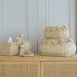Load image into Gallery viewer, Flora Scalloped Basket Set With Bow
