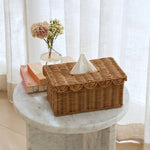 Load image into Gallery viewer, Bonnie Scalloped Rectangle Tissue Box Cover
