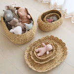 Load image into Gallery viewer, Fauna Scalloped Basket Set Sand
