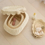Load image into Gallery viewer, Flora Scalloped Basket Set With Bow
