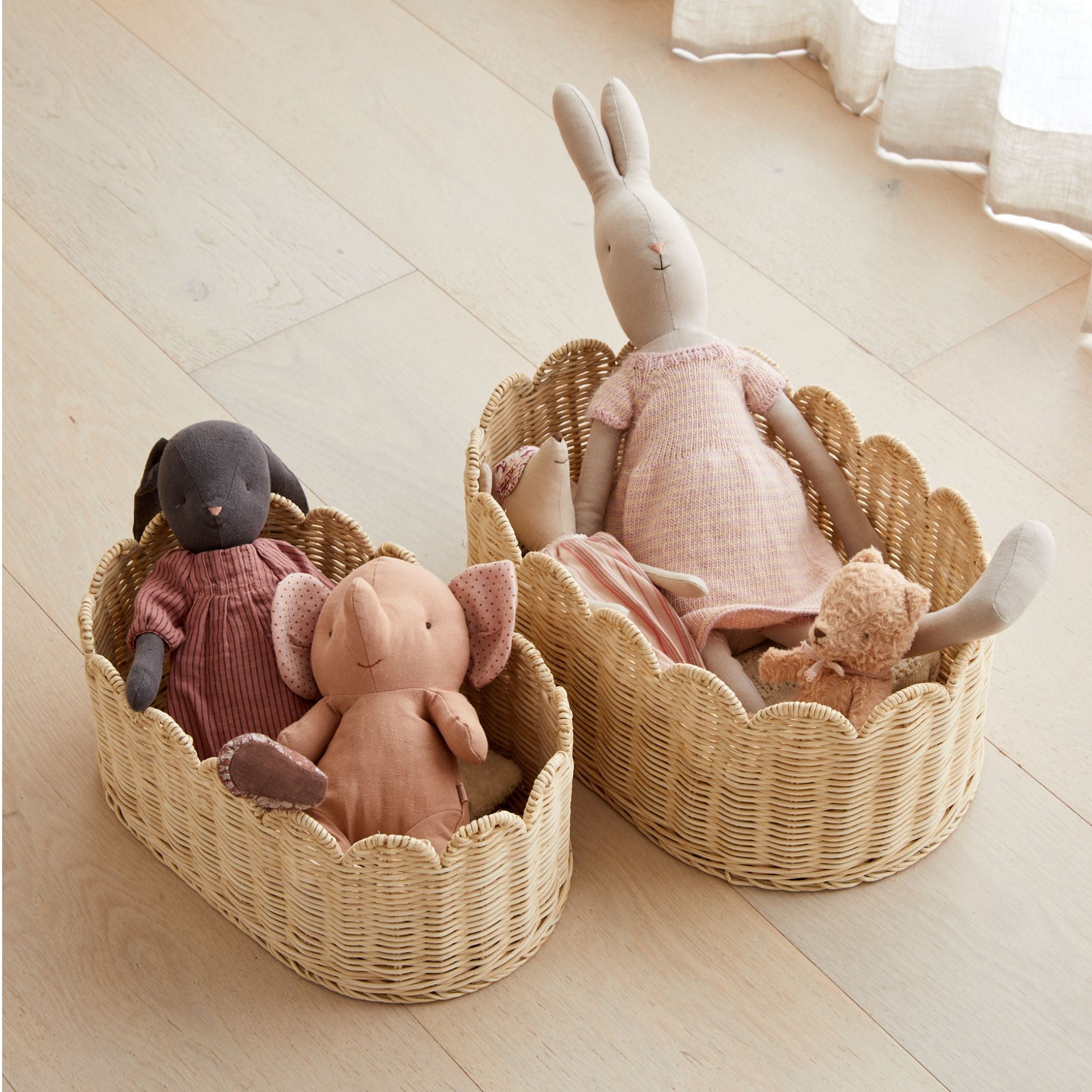 BELLE Scalloped Basket Set