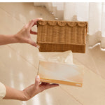 Load image into Gallery viewer, Bonnie Scalloped Rectangle Tissue Box Cover
