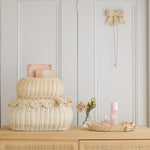 Load image into Gallery viewer, Flora Scalloped Basket Set With Bow
