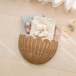 Load image into Gallery viewer, LOLA Scalloped Wall Basket Mocca
