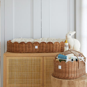 FLORENCE baby changing basket mocca