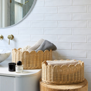 BELLE Scalloped Basket Set