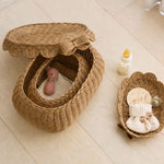 Load image into Gallery viewer, Flora Scalloped Basket Set With Bow
