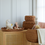 Load image into Gallery viewer, FAUNA trio rattan basket set mocca
