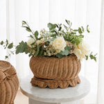 Load image into Gallery viewer, Flora Scalloped Basket Set With Bow
