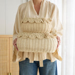 Load image into Gallery viewer, Flora Scalloped Basket Set With Bow
