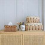 Load image into Gallery viewer, Bonnie Scalloped Rectangle Tissue Box Cover
