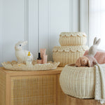 Load image into Gallery viewer, FAUNA Trio Rattan Scallop Basket Set
