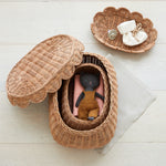 Load image into Gallery viewer, FLORA scalloped basket set mocca
