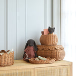 Load image into Gallery viewer, FLORA scalloped basket set mocca
