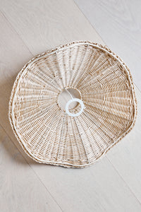 ISABELLE wave wicker lamp shade