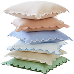 Load image into Gallery viewer, MARGOT scalloped pillow cover
