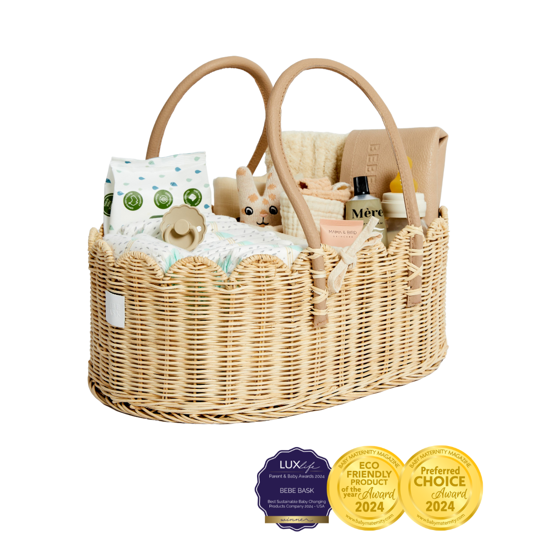 POPPY diaper caddy natural