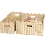 Load image into Gallery viewer, Petal Scalloped Storage Basket Set
