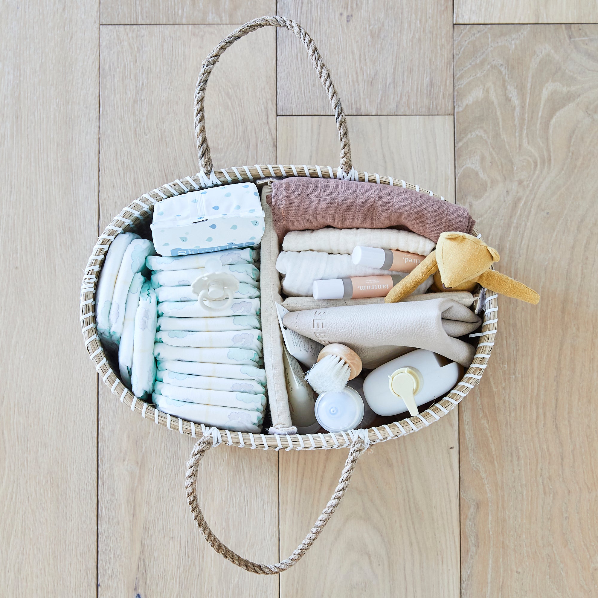 LILY diaper caddy natural